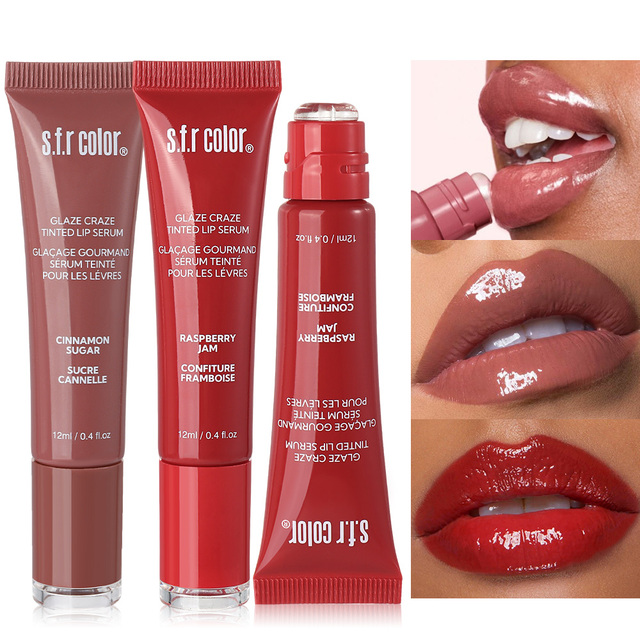 OEM Customizable Vegan Lip Butter Balm Private Label Organic Moisturizing Lip Gloss with Butter Peptide Liquid Form
