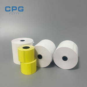 Papier thermique écologique sans phénol en gros personnalisé pour les machines POS/ATM, papier de reçu pour caisses enregistreuses certifiées, rouleau de papier CPG - Product Image 1