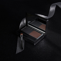 Menow E15006 OEM/ODM Marque Privée Maquillage Poudre à Sourcils Deux Tons Imperméable et Résistante à la Transpiration + Ensemble Brosse Cosmétiques Usine de Vente en Gros