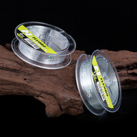 Vente en gros usine WILDPRO 100M Lignes de pêche en fluorocarbone Personnalisation des autocollants Ligne de pêche pour leurres Boîtes personnalisées Marque privée OEM