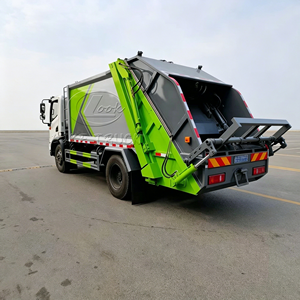Camion compacteur d'ordures LUKE TRUCK vert à chargement arrière, moteur diesel, 8m³ 10m³ – Véhicule d'assainissement pour compression des déchets - Product Image 6