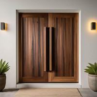 Portes d'entrée contemporaines en bois massif, solutions personnalisées pour portes d'entrée de villas et projets résidentiels