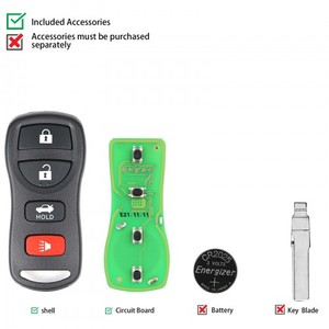 Оригинальный смарт-ключ Xhorse XKNI00EN Vvdi Wire Remote для Nissan, отдельный, <span class=keywords><strong>3</strong></span> кнопки, английская версия, по лучшей цене для Mazda - Product Image 3