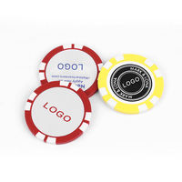 Accessoires de golf pas cher 40mm en gros marqueurs de balle de golf Logo personnalisé en vrac pièce de monnaie disque balle marqueur de golf