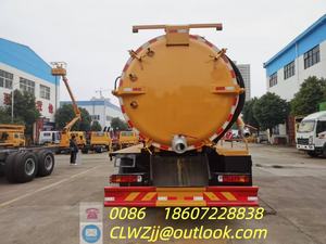 Camión de Succión y Drenaje de Limpieza con Doble Puente Trasero, Diésel Manual, 20cbm, Sinotruk - Product Image 4
