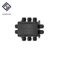 Boîtier de jonction étanche IP68 en nylon, connecteur de câble 10 voies pour éclairage LED de moto