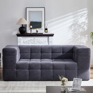 Divano Comprimibile Sottovuoto con Tessuto in Shearling, Design Minimalista, Arredamento Compatto per Soggiorno in Spazi Ridotti - Product Image 4