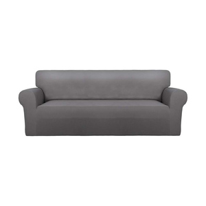 Housse de canapé jacquard moderne antidérapante et imperméable, design tendance, 1/2/3/4 places, couleur unie, largeur 180-235 cm, couleur personnalisable, 94% coton, best-seller - Product Image 1
