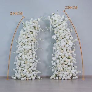 IMUWEN Bunga Sutra Buatan untuk Latar Belakang Fotografi Pernikahan, Gapura Putih, Dekorasi Seni Floral Buatan Tangan DIY - Product Image 6