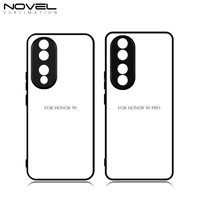 Novelcases Coques de téléphone portable personnalisées vierges en TPU silicone 2D pour sublimation, antichoc, étanches, noires, pour Enjoy 50 Pro 100%