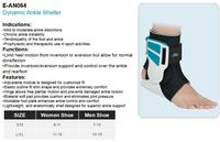 E-Life E-AN064 Orthèse de cheville et de pied stabilisatrice pour la récupération des fractures sportives, en polypropylène, offre spéciale