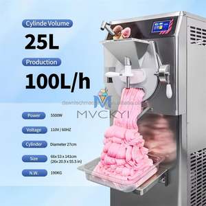 เครื่องทำไอศกรีมเจลาโต้แบบแนวนอน 100 ลิตร/ชั่วโมง 5 โปรแกรม สไตล์อิตาเลียน สำหรับไอศกรีมอาร์ติซาน ฮาร์ด ซูเปอร์พรีเมียม และไอศกรีมอาซาอิ - Product Image 4