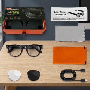 Gafas Inteligentes MT3 con IA para Fotografía, Cámara 1080P, Resistentes al Agua IP67, Cámara Dual, Llamadas de Foto/Video por BT, Traducción, Lentes con Filtro de Luz Azul, PVC - Product Image 3