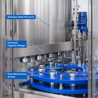 Machine de remplissage et de scellage automatique W008 24000 CPH pour canettes en aluminium, machine de scellage de canettes pour boissons énergisantes