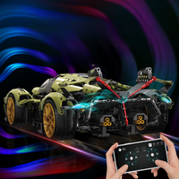 Moyu MY88001, Coche Deportivo de Alta Tecnología MOC Green Bull, Vehículo de Control Remoto, Bloques de Construcción para Armar, Juguetes de Ladrillos