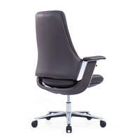 Chaise de bureau de haute qualité, confortable, moderne, simple, réglable, pivotante, ergonomique, en cuir, chaise de bureau administrative