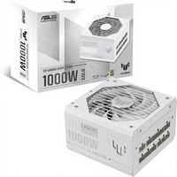 Alimentation électrique entièrement modulaire 1000W Gold White Edition pour TUF Gaming (1000W, certifiée 80+ Gold, composants de qualité militaire, double)