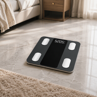 Timbangan Berat Badan Digital Bluetooth Smart Body Fat Scale Presisi Tinggi 180kg dengan 20+ Data Indeks Tubuh, Aplikasi Fitdays