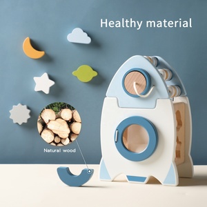 2023 New Arrival Wooden <strong>Space</strong> Rocket Baby Kids Montessori <strong>Toys</strong> Preschool Early Learning Educational <strong>Toys</strong> for Children Toddlers - Product Image 2