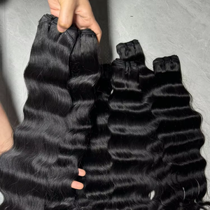 Extensiones de cabello humano ondulado camboyano al por mayor, mechones de pelo trenzado crudo, proveedor vietnamita, venta al por mayor, cutícula completa alineada - Product Image 3