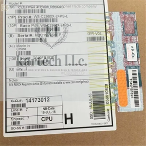 สวิตช์ Ws-c2960x-24pswbr-l -24-poe แบบ 24 พอร์ต ใหม่ ของแท้ พร้อมส่ง สำหรับระบบอัตโนมัติในอุตสาหกรรม ใช้กับ PLC โดยเฉพาะ - Product Image 1