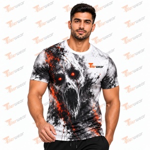 Camiseta Deportiva Sublimada para Hombre, Logotipo Personalizado al por Mayor, Impresión Completa, Rendimiento Atlético, Gimnasio, Fitness, Running, Entrenamiento, Equipo - Product Image 3