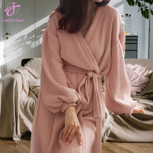 <span class=keywords><strong>Camicia</strong></span> <span class=keywords><strong>da</strong></span> <span class=keywords><strong>Notte</strong></span> Loveda in Puro <span class=keywords><strong>Cotone</strong></span> Traspirante a Maniche Lunghe per Donna, Vendita all'Ingrosso - Product Image 4