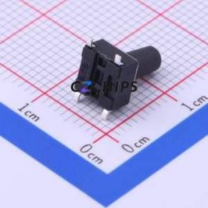 TS-1102S-C-M-B Tactile Switch SMD-4P,6x6mm Switch Single Pole Single Throw Round Button 2.6N Vertical Mount - Product Image 2