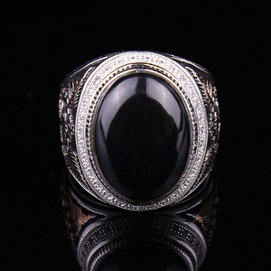 MYF Factory custom wholesale Anillos otomanos 925 plata de ley hombres anelli ottomani vintage turchi 925 uomini in argento sterling - Product Image 5