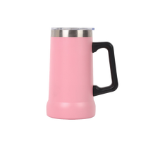 Vente en gros d'usine, logo personnalisé disponible, toutes les couleurs, poignée, utilisation au bureau ou à la maison, tasse à bière en acier inoxydable 304, grande capacité, épaissie