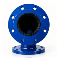 Coude à 90 degrés à double bride en fonte ductile PN16 pour alimentation en eau, normes ISO2531 EN1092, raccords de tuyauterie en fonte ductile