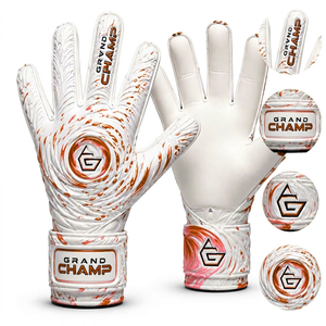 Gants de gardien de but en cuir, logo personnalisé, design couleur, unisexe, gants de football pour clubs et équipes, vente en gros, best-seller, extérieur - Product Image 1
