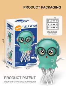 Juguetes Musicales para Bebés, Bailarín de Gelatina, Juguetes para Bebés de 6 a 12 Meses, Regalos de Juguete Sensorial Jellydancer, Juguetes Mágicos de Música y Movimiento para Gatear - Product Image 4