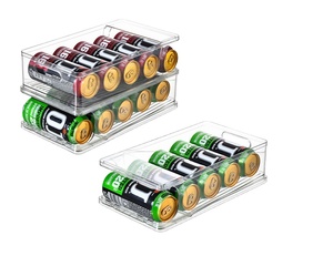 Organisateur de canette de Soda à roulement automatique pour réfrigérateur, congélateur, support de stockage, distributeur de boissons, récipient en plastique transparent - Product Image 2
