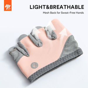LIVEUP yarım parmak nefes kaymaz spor eldiven ağırlık kaldırma spor bisiklet için açık Unisex hafif ayarlanabilir bilek - Product Image 5