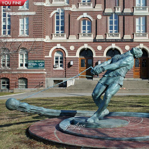YOUFINE Custom Cast Bronze Hammer Thrower Statue Life-Size <strong>Athlete</strong> Sculpture for Park - Product Image 6