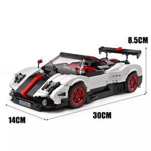 MOULD KING 13105 zona Cinque Roadster véhicule briques, Version statique créative bricolage jouets pour garçons n ° Pagani bloc de construction pour enfants - Product Image 2