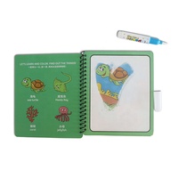 Livre de peinture magique en aérosol pour enfant, livre de peinture à l'eau de dessin animé, livre de coloriage magique