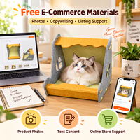 Lit de repos pour chat en feutre OEM en gros, chaise de repos intérieure pour animaux de compagnie, lit pour chat à design ouvert, couleur et taille personnalisées, emballage