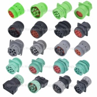 Cable Personalizado SAE J1939 Verde con Conector Deutsch de 9 Pines a Extremo Abierto |   Cable Blindado con Conector para Diagnóstico de Camiones
