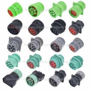 Custom SAE J1939 Green Deutsch 9Pin Connector to Open End Cable | Shielded Pigtail with Bare Wire for Truck Diagnostics - Product Image 6