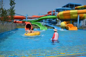 抗UVファイバーグラス＆スチール製屋外カヤックコンボウォータースライド（公共家族向け施設用） - Product Image 5