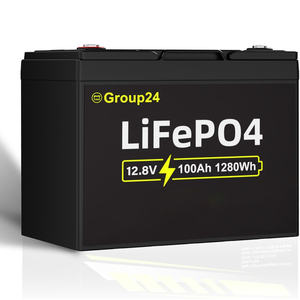 แบตเตอรี่ลิเธียมไอรอนฟอสเฟต 12V 24V 50Ah 100Ah 200Ah 400Ah พร้อมระบบจัดการแบตเตอรี่ (BMS) สำหรับจ่ายไฟและเก็บพลังงานภายในบ้าน - Product Image 1