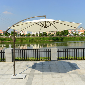 Large Side Hanging <strong>Umbrella</strong> With Marble <strong>Base</strong> for Outdoor Garden Courtyard Use Banana Style <strong>Patio</strong> Shade - Product Image 6