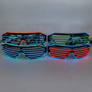 Gafas LED Activadas por Música Coloridas para Fiestas Rave en Discotecas, Gafas Intermitentes, Gafas Brillantes con Cable de Neón <span class=keywords><strong>EL</strong></span>, Persianas LED - Product Image 3