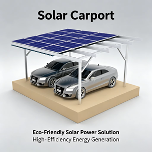 Système de montage solaire UISOLAR haute résistance AL6005-T5 pour abri de voiture photovoltaïque étanche - Product Image 1