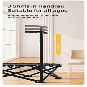 Trampoline pliable mini fitness nouvelle conception, réglable, pour usage intérieur, jardin, maison, entraînement et exercice. - Product Image 1