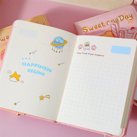 Carnet en cuir PU motif dessin animé mignon Sweet One Day, 125*175mm, 100 feuilles 100gsm, avec fermeture magnétique, thème desserts, vente en gros Depai