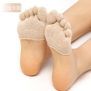 Calcetines baratos con punta Cinco dedos Medias invisibles con punta para dama - Product Image 1