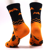 Nouveauté en stock : Chaussettes fantaisie unisexe en coton pour Halloween, automne-hiver, pour couples, décontractées, vente en gros